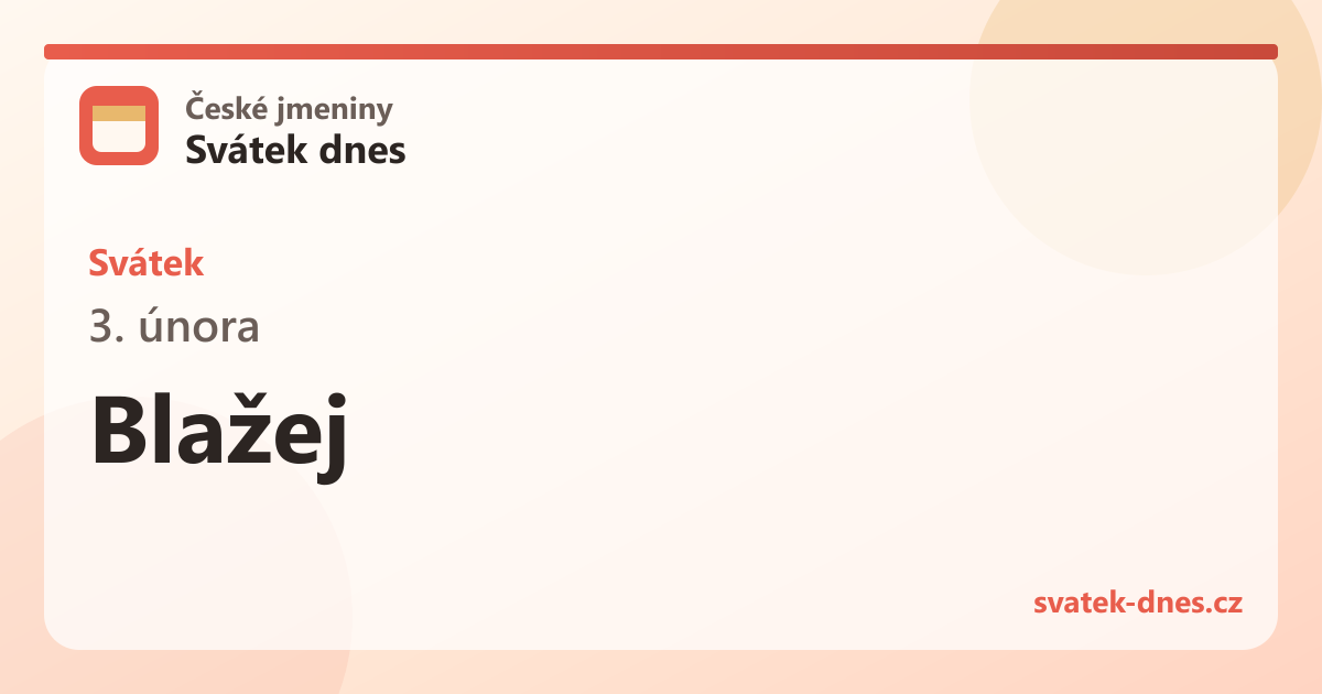 Svátek 3. února: Blažej